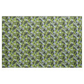 Tissu fleurs de romarin sur vert (Fat Quarter)