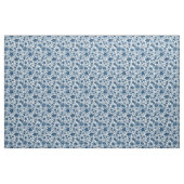 Tissu Fleurs de saumon bleu classique (Yard)