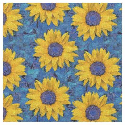 Tissu Fleurs de soleil (Fermer)