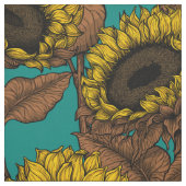 Tissu Fleurs de soleil (Échantillon)