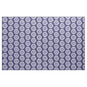 Tissu Fleurs de soleil rustiques Motif bleu et blanc Flo (Yard)