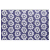 Tissu Fleurs de soleil rustiques Motif bleu et blanc Flo (Fat Quarter)