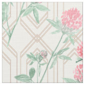 Tissu Fleurs de trèfle d'aquarelle (Détail)