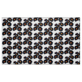 Tissu Fleurs de velours noir (Fat Quarter)