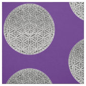 Tissu FLEURS DE VIE - Médaille d'argent (Échantillon)