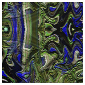 Tissu Fleurs d'eau..... (Échantillon)