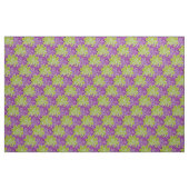Tissu Fleurs décoratives (vert et violet) (Fat Quarter)