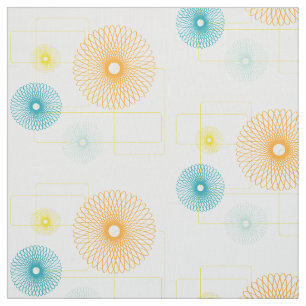 Tissu fleurs des années 50