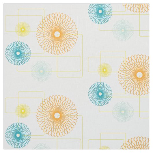 Tissu fleurs des années 50 (Échantillon)