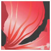 Tissu Fleurs d'hibiscus rouges (Fermer)