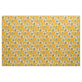 Tissu Fleurs d'orchidées jaune et blanc (Yard)