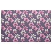 Tissu Fleurs d'orchidées roses (Yard)