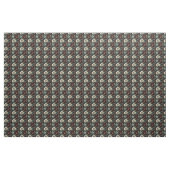 Tissu Fleurs dorées foncées sur noir (Yard)