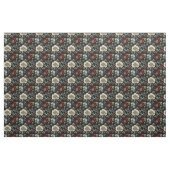 Tissu Fleurs dorées foncées sur noir (Fat Quarter)