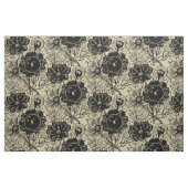 Tissu Fleurs Et Engrenages (Fat Quarter)