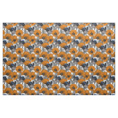 Tissu Fleurs et fleurs de pavot orangé 2 (Yard)