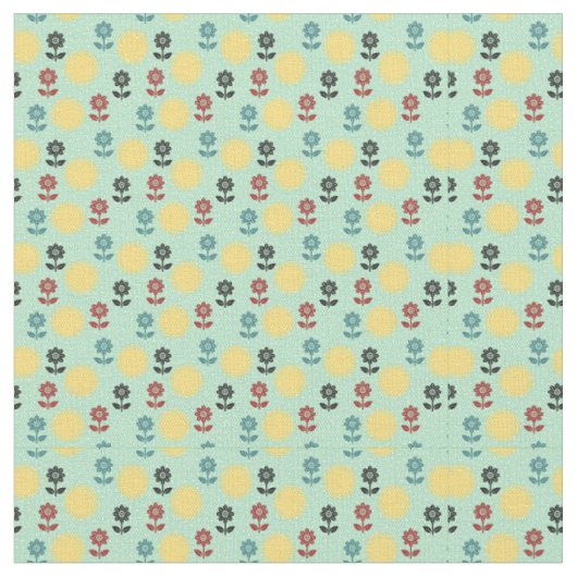 Tissu Fleurs et motif de printemps (Fermer)