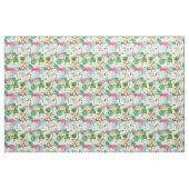 Tissu Fleurs et oiseaux tropicaux (Fat Quarter)