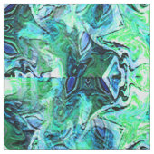 Tissu Fleurs flottantes de la mer... (Échantillon)
