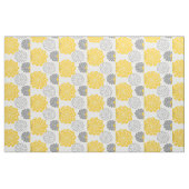 Tissu Fleurs gris et jaunes (Yard)