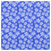Tissu Fleurs hawaïennes bleues de ketmie (Échantillon)