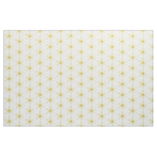 Tissu Fleurs jaunes