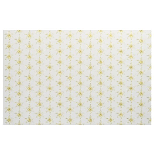 Tissu Fleurs jaunes (Yard)