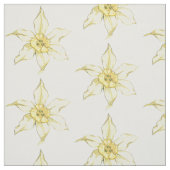 Tissu Fleurs jaunes (Échantillon)