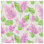 Tissu Fleurs lilas rose aquarelle (Fermer)