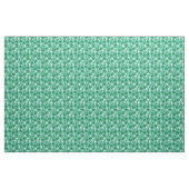 Tissu Fleurs Lys d'Eau Blanche & Motif Lily Pad (Yard)