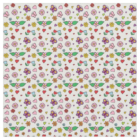 Tissu Fleurs merveilleuses conception (Fermer)