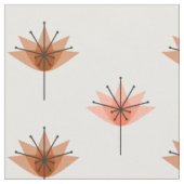 Tissu Fleurs modernes du milieu du siècle Orange (Fermer)