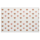 Tissu Fleurs modernes du milieu du siècle Orange (Fat Quarter)