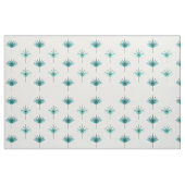 Tissu Fleurs modernes du milieu du siècle Turquoise (Fat Quarter)