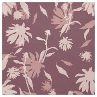 Tissu Fleurs modernes Motif Floral Pale Violet