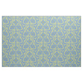 Tissu Fleurs murales de Barcelone bleu et vert (Fat Quarter)