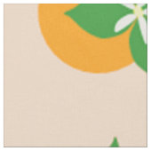 Tissu Fleurs oranges (Fermer)