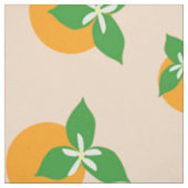 Tissu Fleurs oranges (Échantillon)