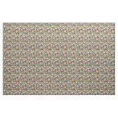 Tissu Fleurs oranges de printemps (Yard)