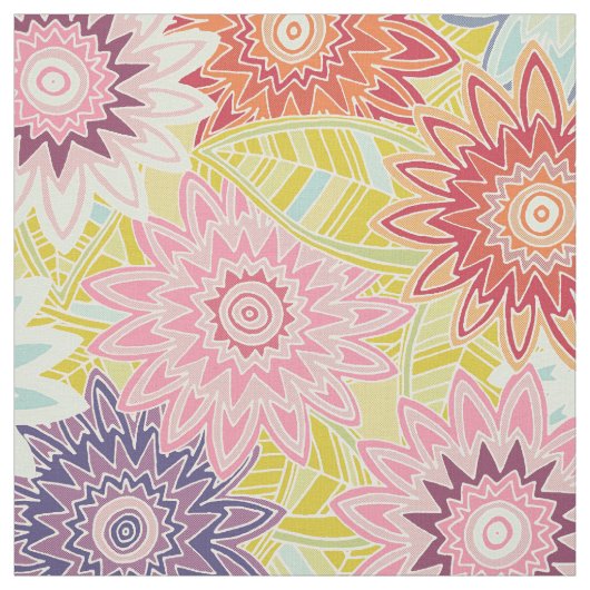 Tissu fleurs printanières (Échantillon)