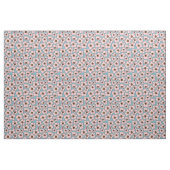 Tissu Fleurs rose et bleu Boho  (Fat Quarter)