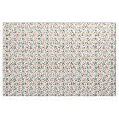 Tissu Fleurs rose et bleu doux (Fat Quarter)