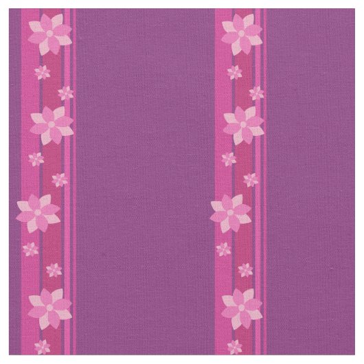 Tissu Fleurs roses (Fermer)