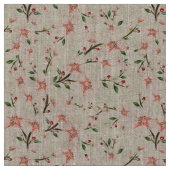 Tissu Fleurs roses (Fermer)