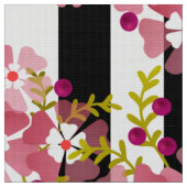 Tissu Fleurs roses (Fermer)