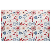 Tissu Fleurs roses, bleues. (Yard)