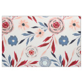 Tissu Fleurs roses, bleues. (Fat Quarter)