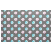 Tissu Fleurs roses et bleues (Yard)