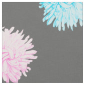 Tissu Fleurs roses et bleues (Fermer)