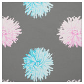 Tissu Fleurs roses et bleues (Échantillon)